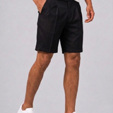 Celvoir | Short Pantalon Coupe Droite Avec Plis Pour Hommes