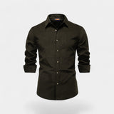 CELVOIR | CHEMISE HOMME VELOURS CÔTELÉ MANCHES LONGUES