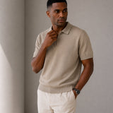 Celvoir | Polo Zippé En Maille Aérée Pour Hommes