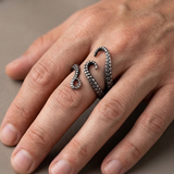 Bague Statement Enveloppante Motif Poulpe Pour Homme
