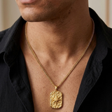 Collier Doré À Pendentif Ibiza Pour Hommes