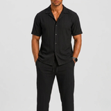 Celvoir | Ensemble Chemise Manches Courtes Avec Pantalon Pour Hommes