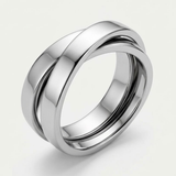 Bague Statement À Double Anneau