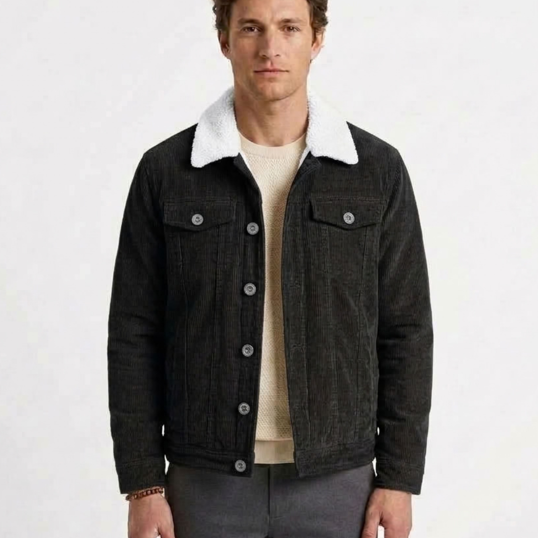 Veste Matelassée À Fines Côtes Pour Homme