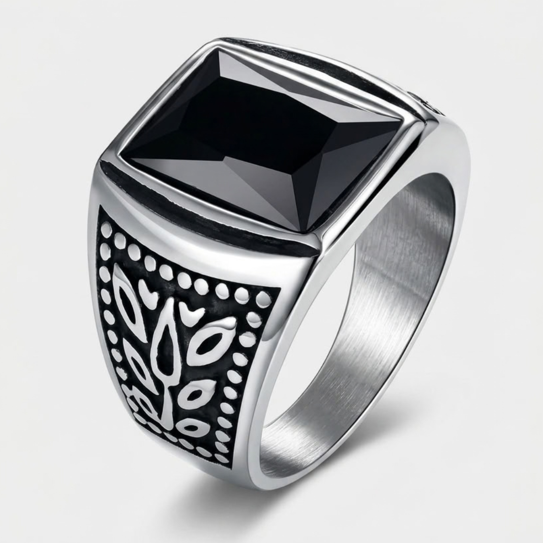 Bague Statement À Pierre Carrée