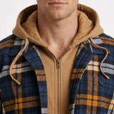 Veste Zippée À Capuche À Carreaux