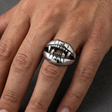Bague Statement À Détails Sculptés