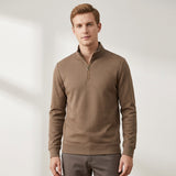 Celvoir | Pull À Col Zippé Avec Fermeture Quart De Zip Pour Hommes