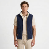 Gilet Zippé Doublé Effet Fourrure