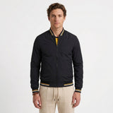 Blouson Bomber À Finitions Côtelées Rayées