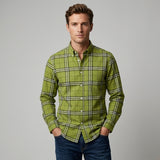Celvoir | Chemise Homme À Carreaux Manche Longue