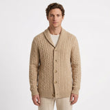 Cardigan À Col Châle Et Coupe Décontractée