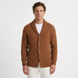 Cardigan À Col Châle Et Coupe Décontractée