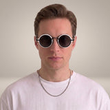 Celvoir | Lunettes De Soleil Rondes Vintage Dégradées Pour Hommes