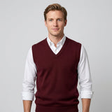 Celvoir | Pull Sans Manches À Col V Pour Hommes