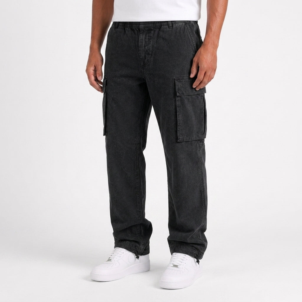 Pantalon Cargo À Coupe Droite