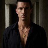 Collier Doré À Pendentif Ibiza Pour Hommes