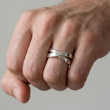 Bague Statement À Double Anneau