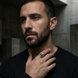 Bague Statement Bouffon À Double Visage