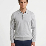 Polo Boutonné À Manches Longues Pour Homme