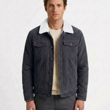 Veste Matelassée À Fines Côtes Pour Homme