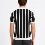 Polo Rayé À Demi-Zip