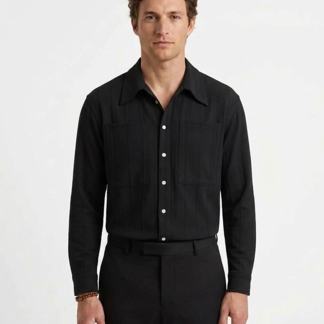 Chemise Côtelée Raffinée Pour Homme