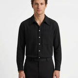 Chemise Côtelée Raffinée Pour Homme