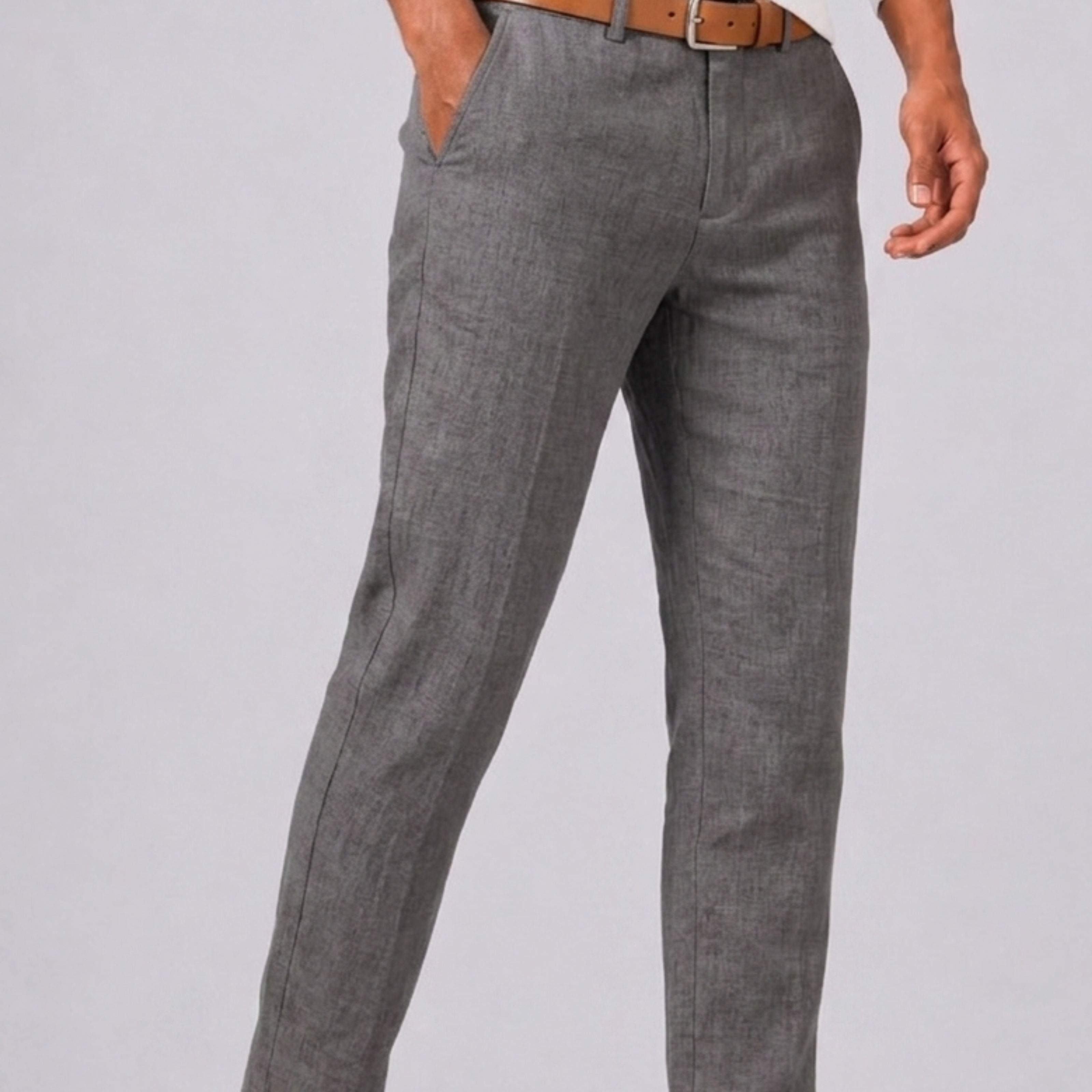 Celvoir | Pantalon Coupe Droite Avec Fermeture Boutonnée Pour Hommes