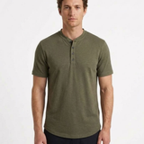 T-Shirt À Col Henley Pour Homme