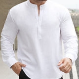 Celvoir | Chemise Ample Avec Col Bateau Pour Hommes