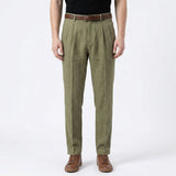 Pantalon Plissé À Coupe Fusélée