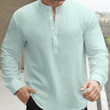 Celvoir | Chemise Ample Avec Col Bateau Pour Hommes