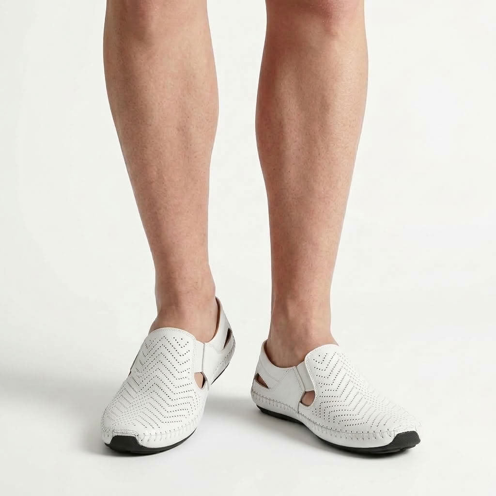 Mocassins Perforés À Enfiler
