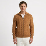 Cardigan Zippé À Col Montant