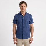 Chemise En Lin À Manches Courtes Pour Hommes