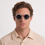 Lunettes De Soleil Rondes Vintage Dégradées Pour Hommes