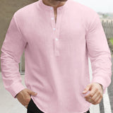 Celvoir | Chemise Ample Avec Col Bateau Pour Hommes