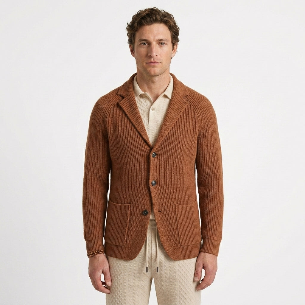 Cardigan Structuré À Revers De Blazer