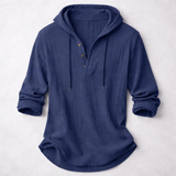 Celvoir | Chemise Henley À Capuche Avec Manches Longues Pour Hommes