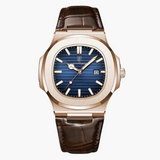 Celvoir | Montre Chronographe Avec Bracelet En Cuir Pour Hommes
