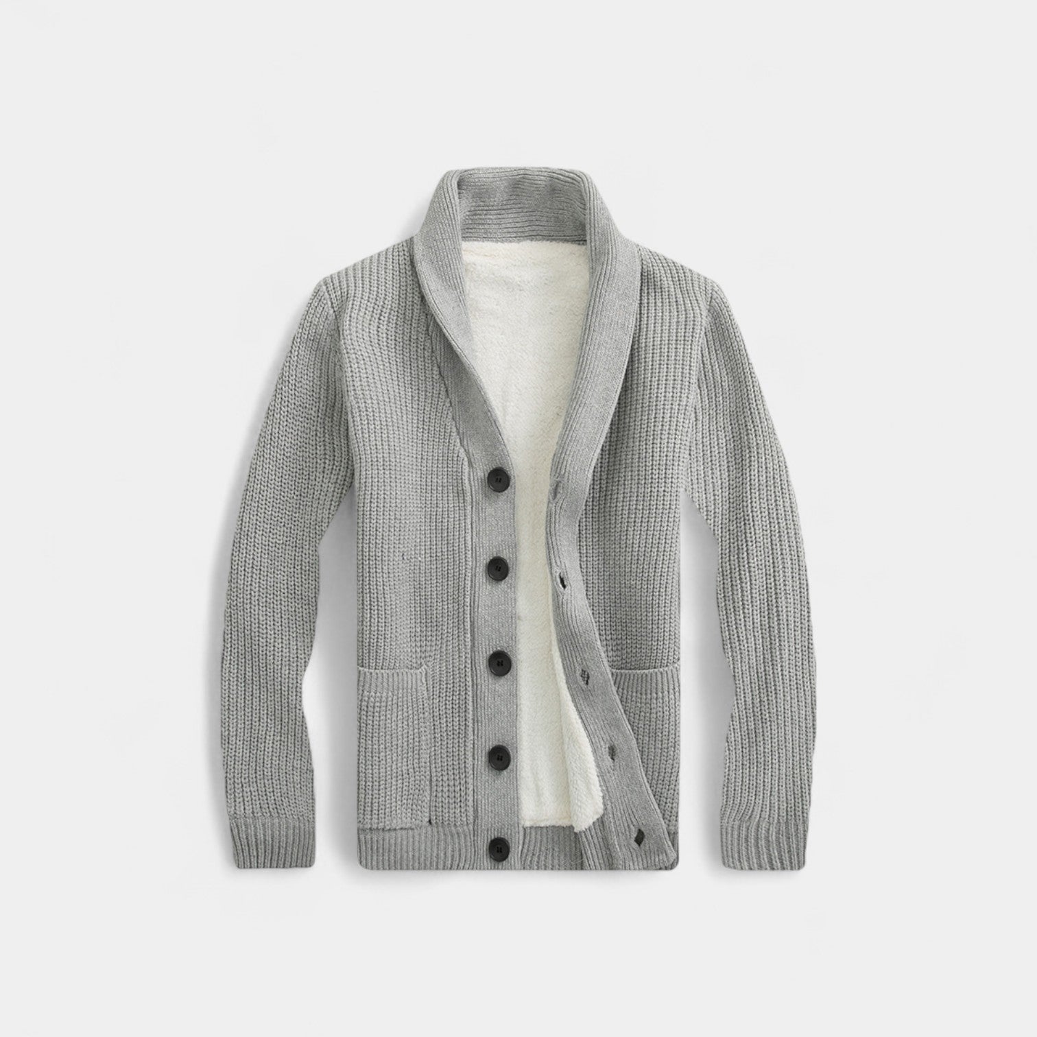 CELVOIR | CARDIGAN HOMME MAILLE COL V BOUTONNÉ