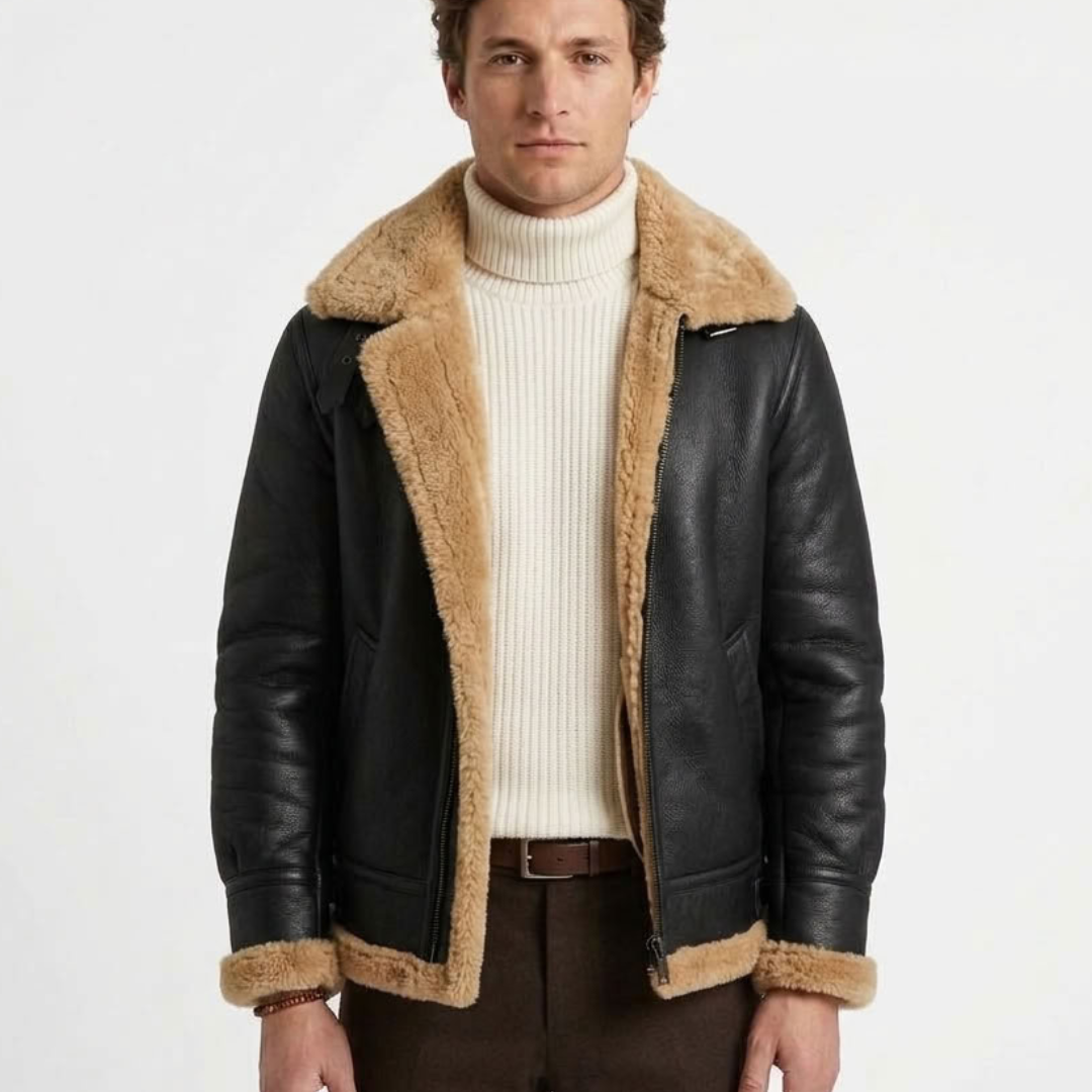 Veste Structurée Doublée Effet Polaire Pour Homme