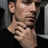 Bague Statement Sculptée Pour Homme