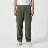 Pantalon Côtelé Décontracté À Cordon De Serrage