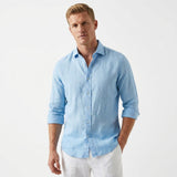 Celvoir | Chemise En Lin Avec Col Classique Pour Hommes