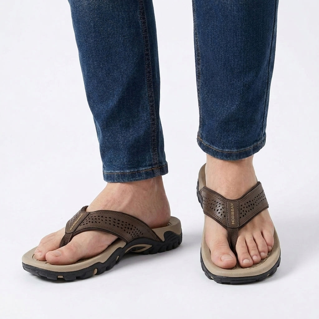 Tongs À Semelle Texturée Pour Homme