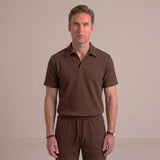 Celvoir | Ensemble Polo En Maille Texturée Et Short Pour Hommes