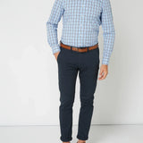 CELVOIR | CHEMISE HOMME À CARREAUX ET COL BOUTONNÉ