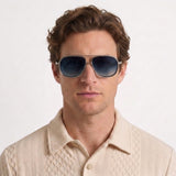 Lunettes De Soleil Pilote En Métal Classiques Pour Hommes